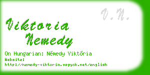 viktoria nemedy business card