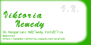 viktoria nemedy business card